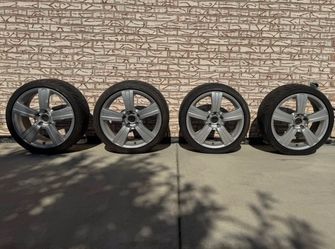 18” 5-Lug Alloy Wheels & Tires Set of 4 – Center Caps Included