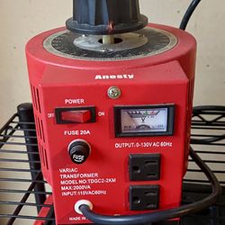 20Amp Variac Variable Transformer Auto AC Voltage Regulator Power Supply 0-130V