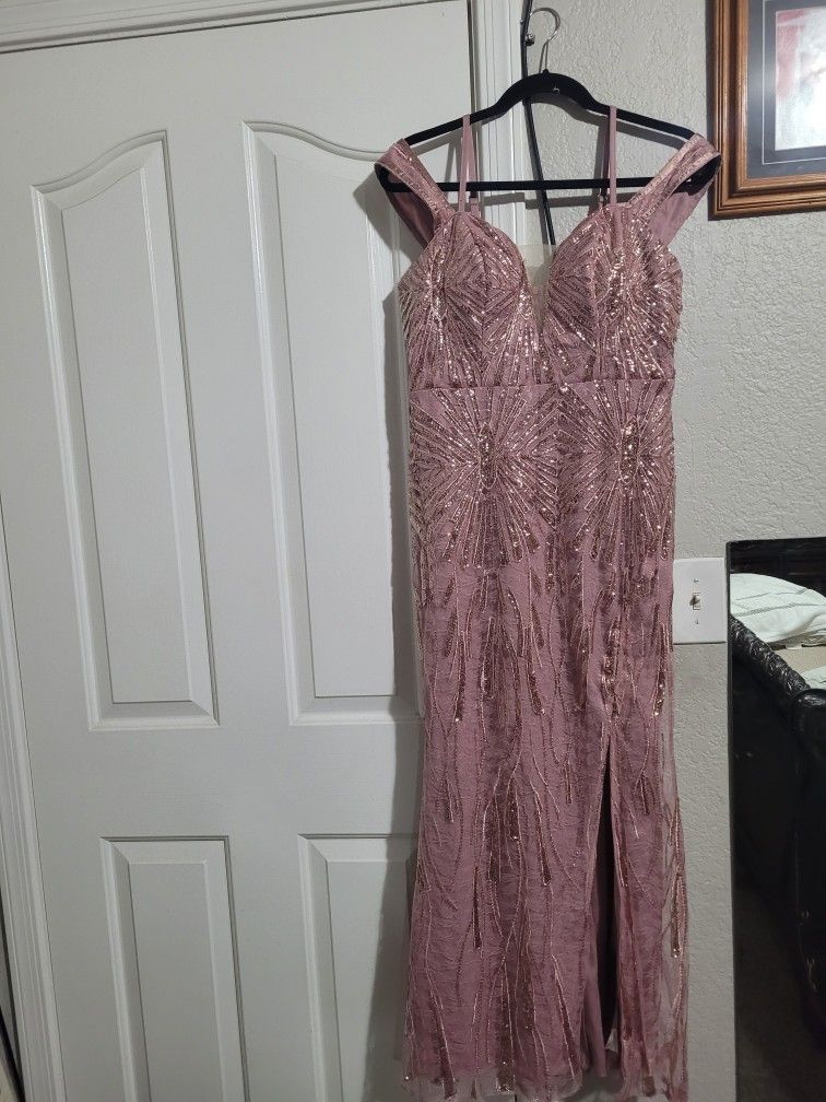 Vestido Largo De Fiesta L. O. M.