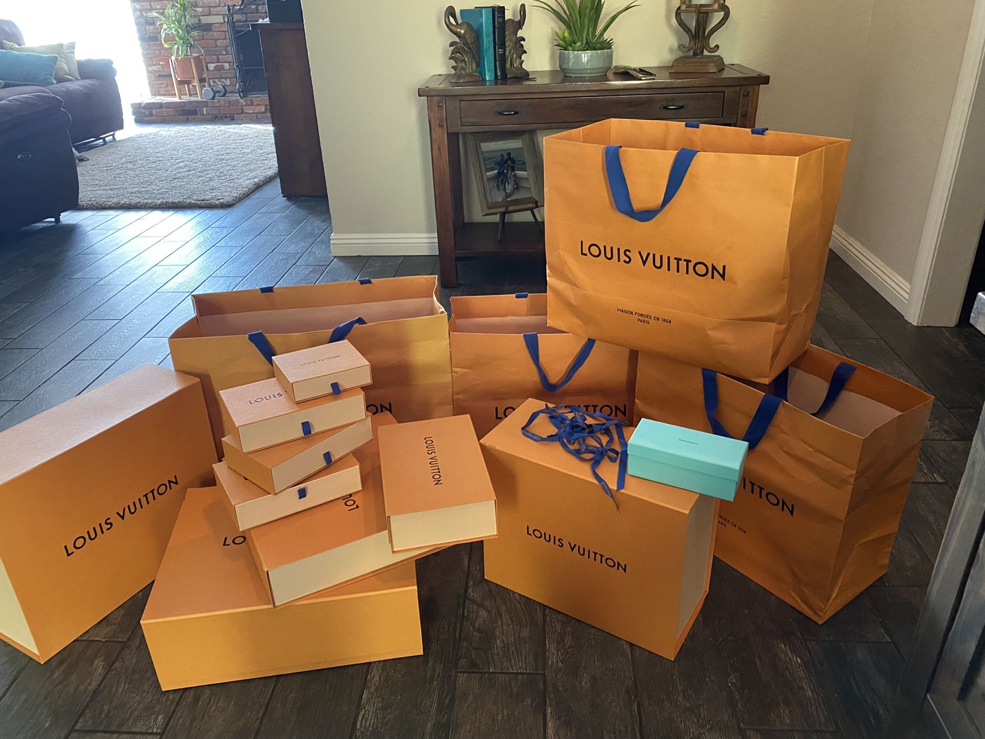 Authentic Louis Vuitton Gift Box, Dustbag Cover, and Shopping Bag for Sale  in West Covina, CA - OfferUp