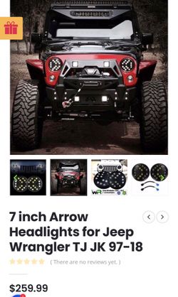 Jeep Wrangler Arrow Headlights 