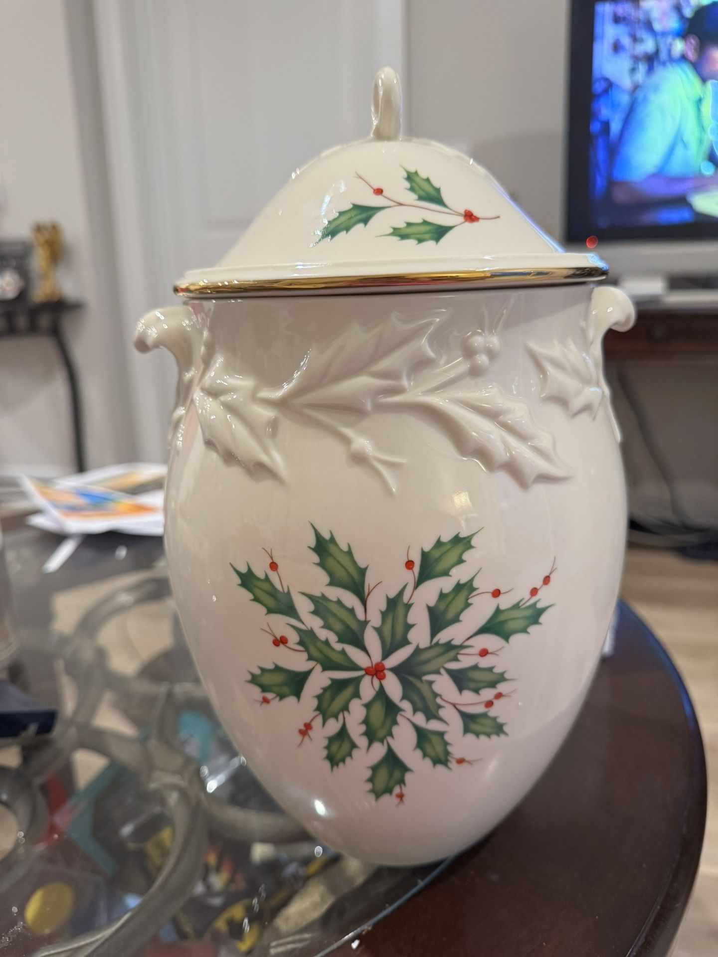 Lenox Holiday Cookie Jar