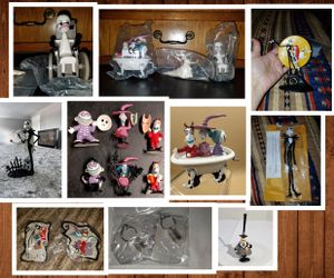 (16) 1993 NIGHTMARE BEFORE CHRISTMAS APPLAUSE NEW FIGURES/RARE/VTG/GIVE-A-WAYS NMBC