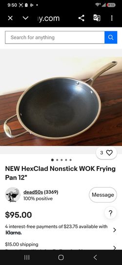 HexClad 12" Nonstick Wok Frying Pan