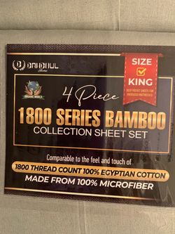 Dahboul 1800 Series Bamboo King Sheet Set