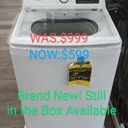 Brand New QG 4.1cu Top Load Washer with Agitator 