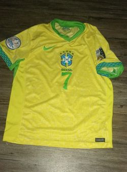 Vini Jr Brazil Copa America 2024 Soccer Jersey 