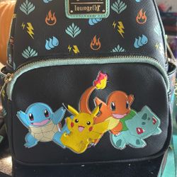 2021 Summer Convention Limited Edition Loungefly Pokemon Black Backpack