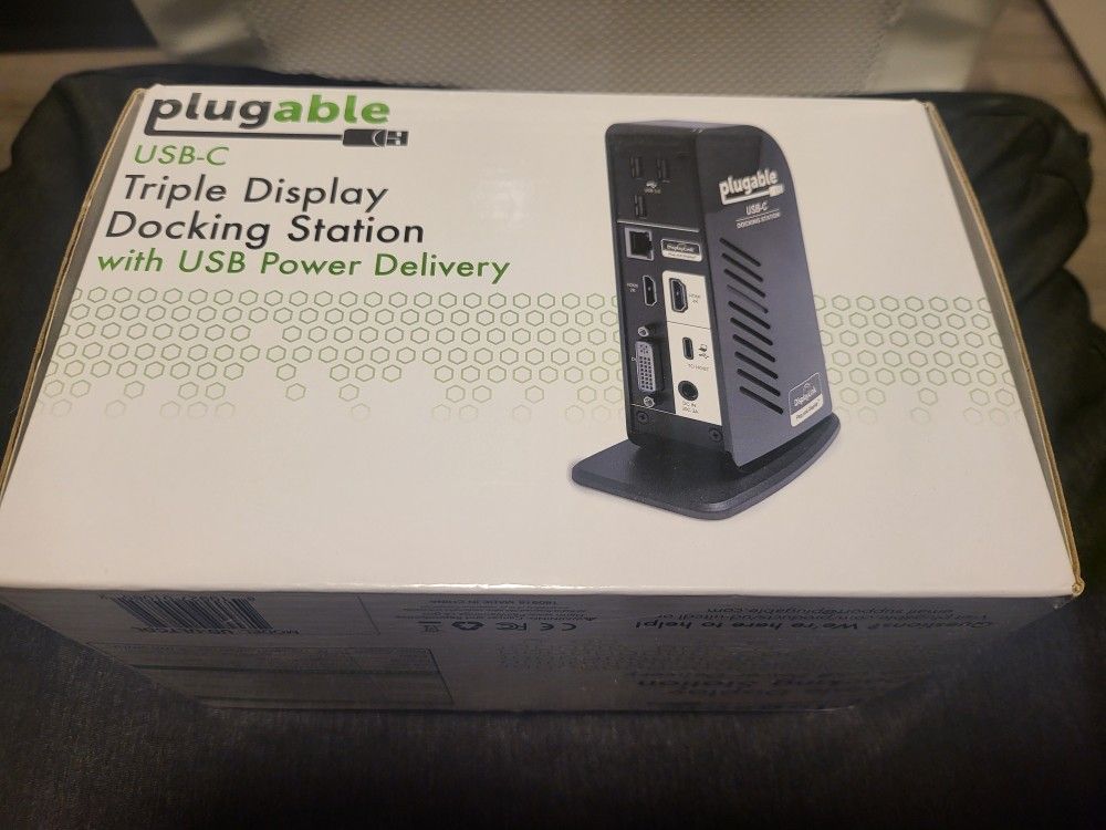 Plugable 2k 4k USB Type-C Triple Display Docking Station UD-ULTCDL