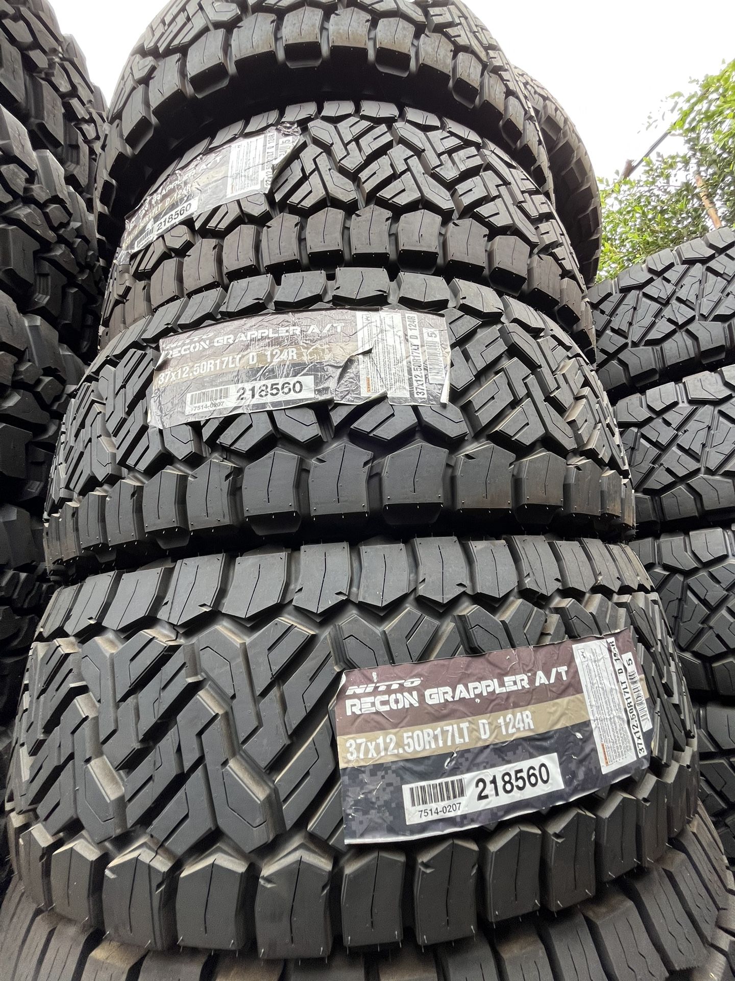 NITTO RECON GRAPPLER A/T 37x12.50R17LT TIRES FOR SALE!!!!