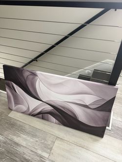 Large blk/white Canvas Painting