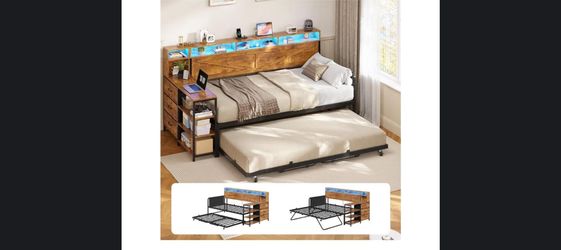 New twin frame with trundle! Still in box