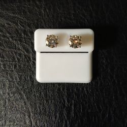 Sterling Silver Moissanite 4.00 CTTW Earrings 