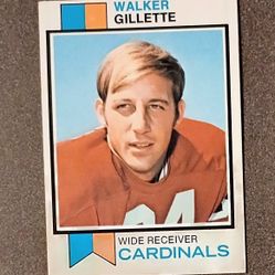 1973 Topps Walker Gillette St Louis Cardinals #17 Football Card Vintage Collectible Sports NFL