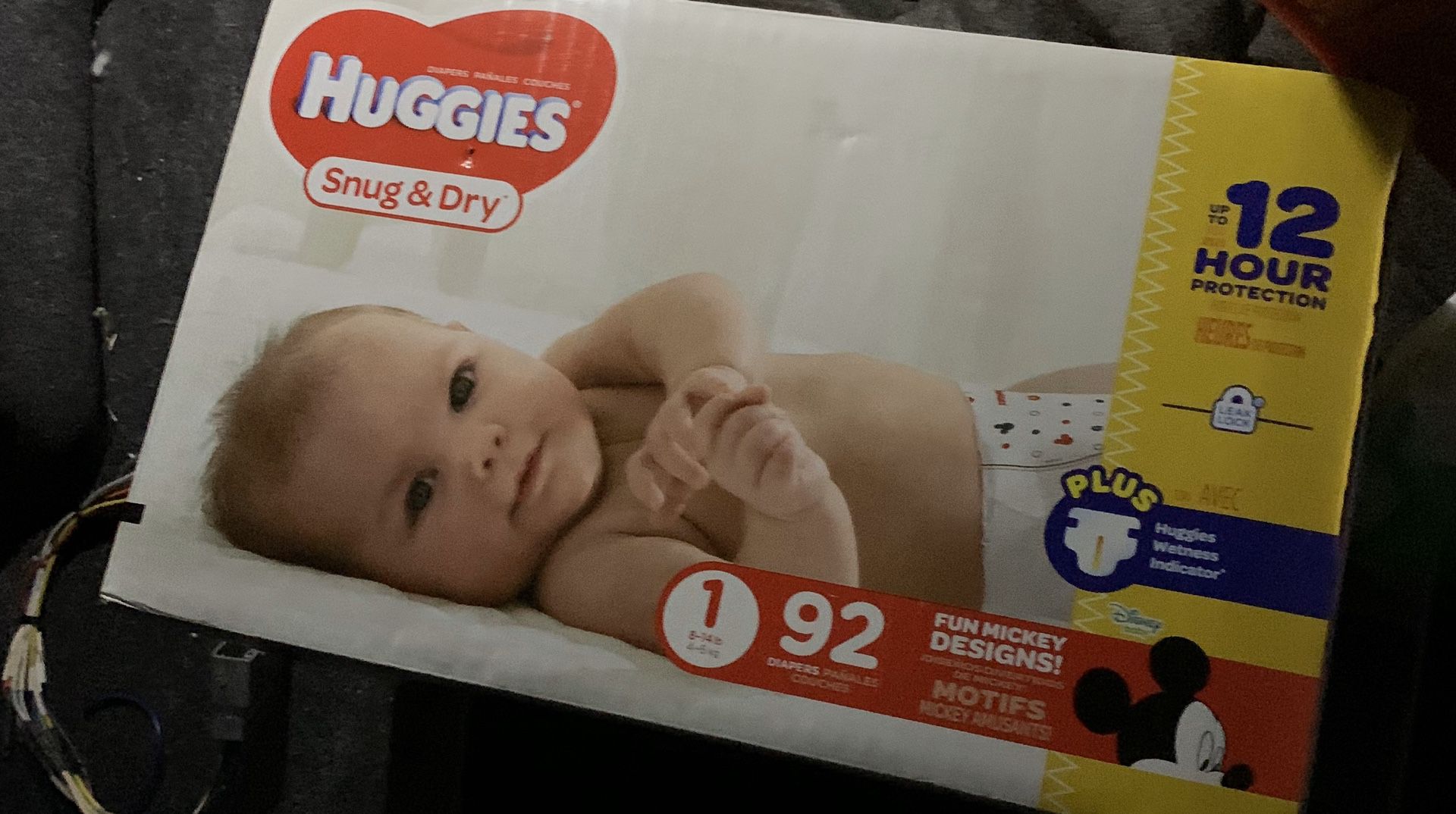92 Huggies Diapers size1