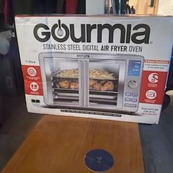 G O U R M I A Food Station Smokeless Grill In Air Fryer