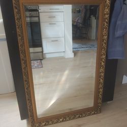 Vintage Imported Dahlia Mirror 34x22 (UK, 90's)