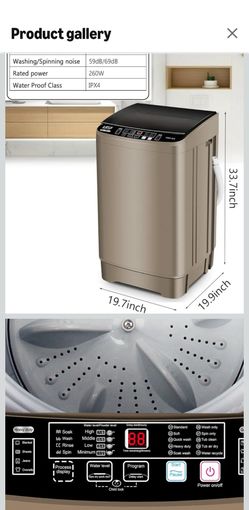 Portable Top Load Washing Machine 260W