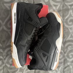 Retro Jordan 4s Laser Black 30th Anniversary (size 11) 