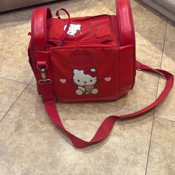 Hello Kitty red cooler with two cup holders