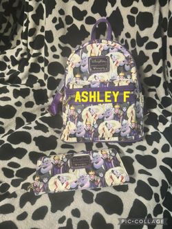 Disney Parks Villains Loungefly Backpack & Wallet