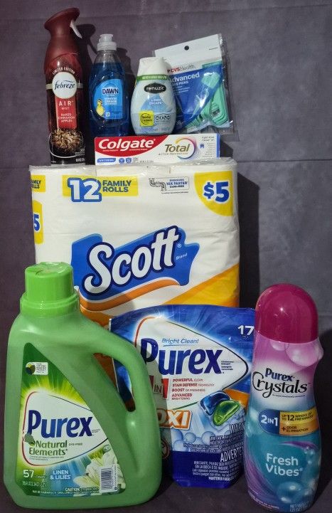 NASHVILLE, GA Lot Of 9 Purex Household Bundle