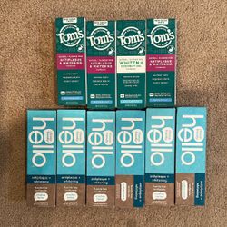 Tom’s of Maine & Hello fluoride-free toothpaste 4-5 oz: $3 each