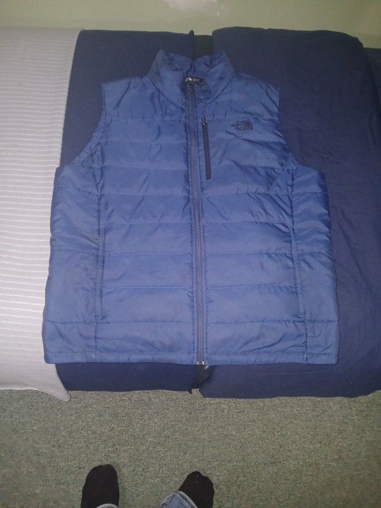 Northface Navy Blue Warm Vest Size Large