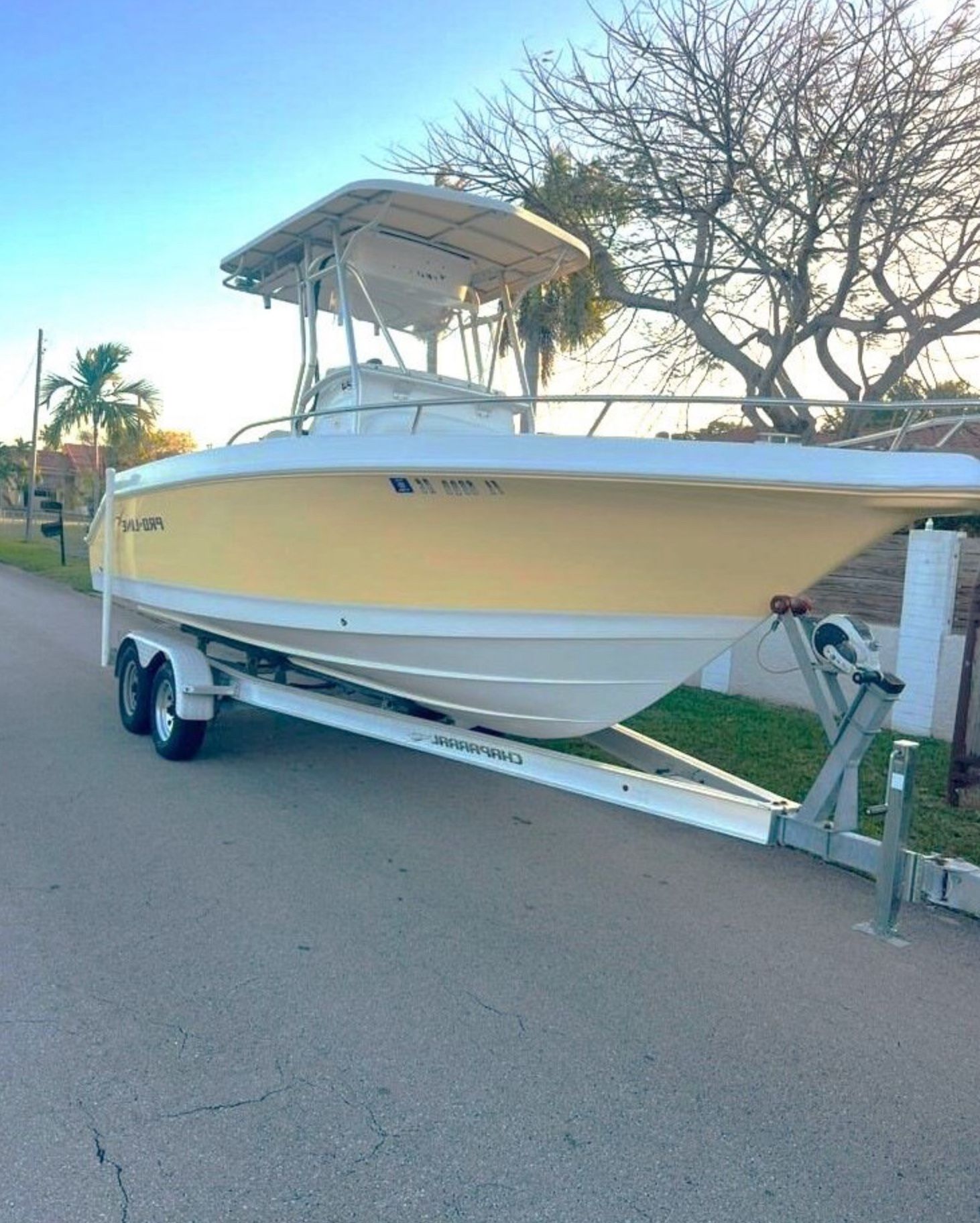 50600K2 BOAT PRO LINE 24.6 FEET 2006 250 HP HONDA FOUR STROKE WITH TRAILER