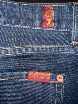 7 For All Mankind dark Blue Jeans & Brown Corduroy