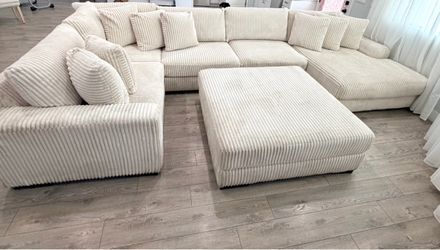 Extra large white sectional Extra large white sectional