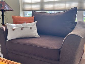 Oversized Chair and a Half – Dark Brown Accent Chair