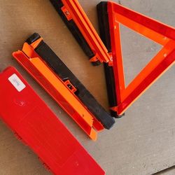 James King 1005 Emergency Reflector Kit— I Have 2 Sets-  Each Kit Has 3 Triangles  $30 Each Set