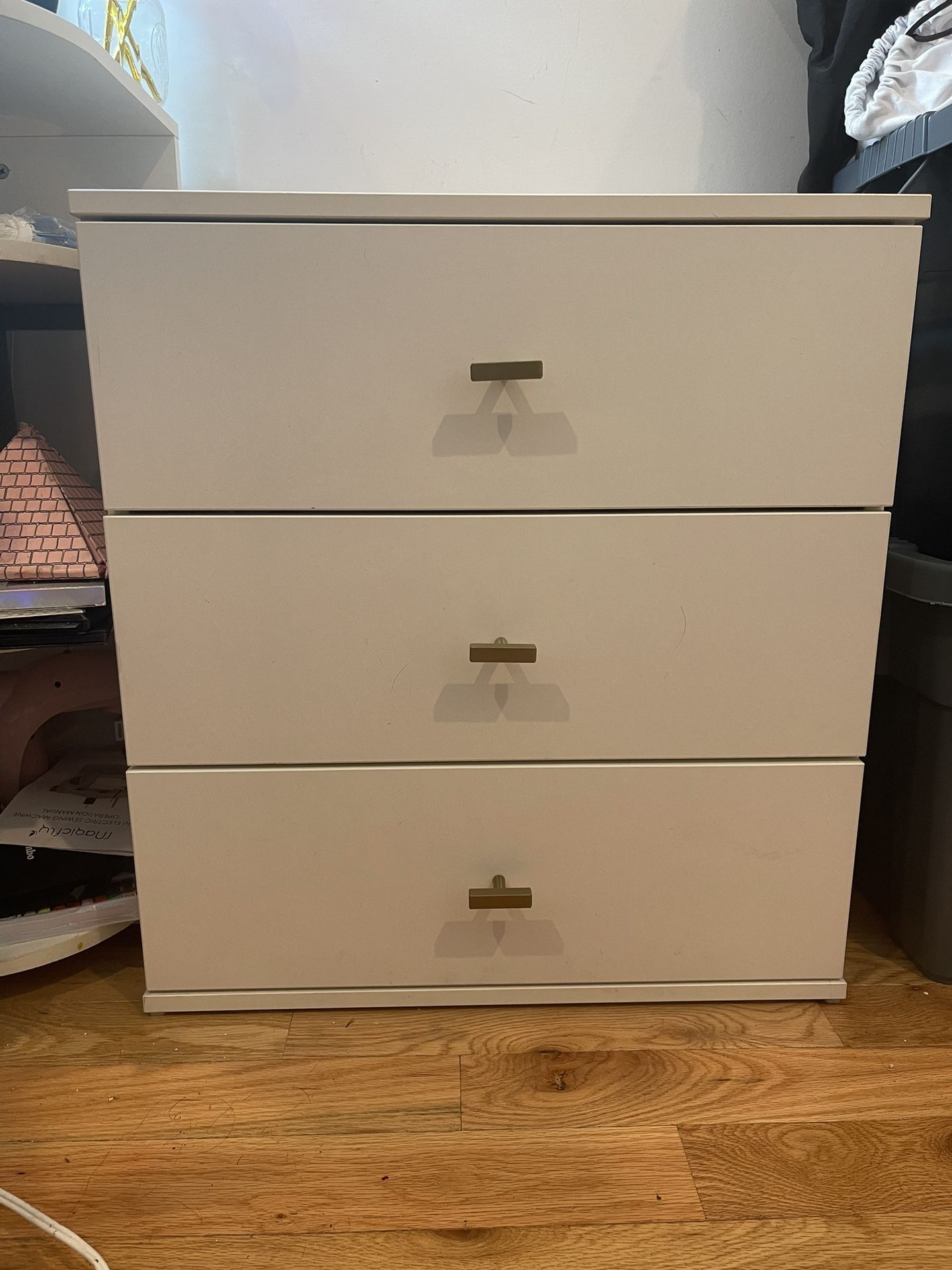 GODISHUS 3-drawer chest / small dresser, white