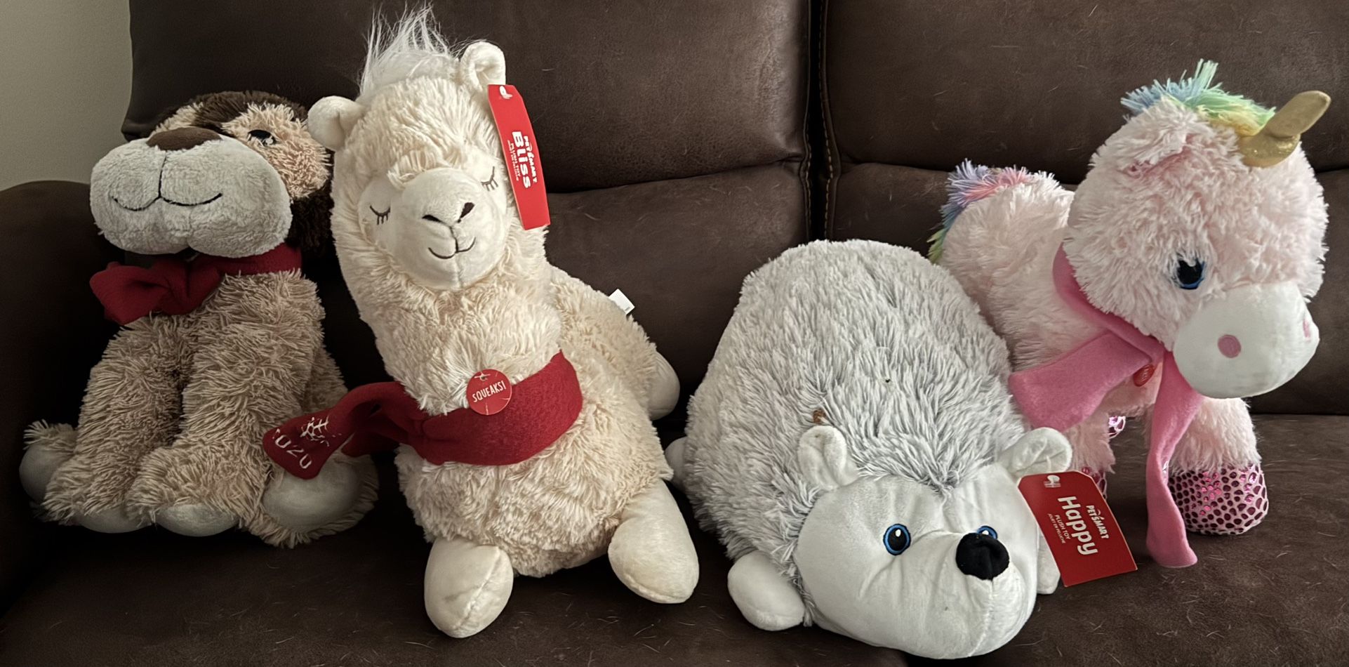 4 Stuffed animals