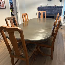 PENDING PICKUP  Table And 6 Chairs 