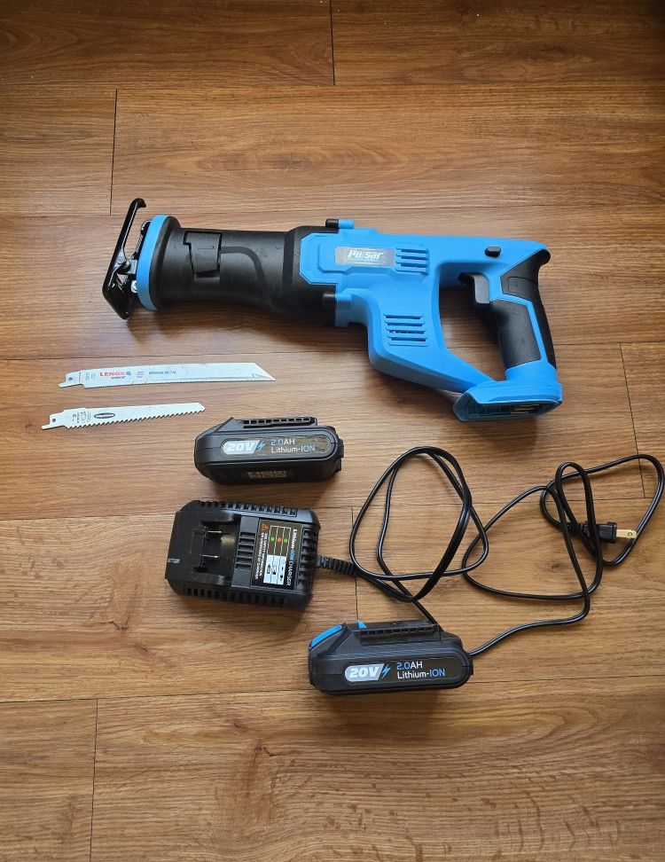 Cordless Sawzall reciprocating saw 2 Batteries & Charger - New