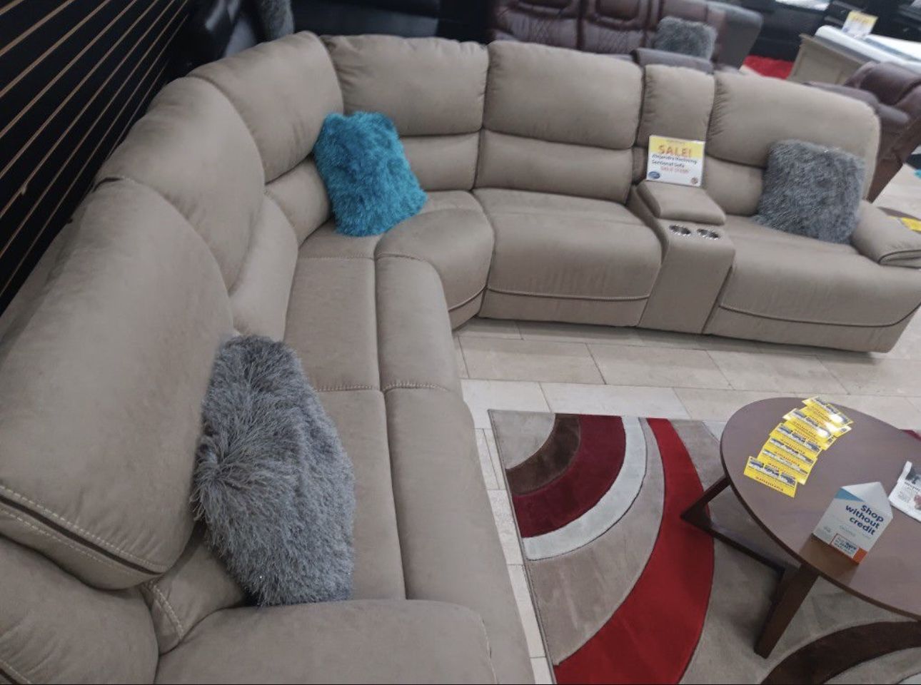 COMFY NEW ALEJANDRA RECLINING SECTIONAL SOFA ON SALE ONLY $1299! IN STOCK SAME DAY DELIVERY 🚚 EASY FINANCING