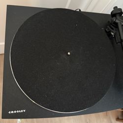 Record Player, Record Stand, Speakers 