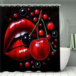 The Shower Curtain Or Four-piece Set (including The Shower Curtain, Non-slip Mat, U-shaped Mat 