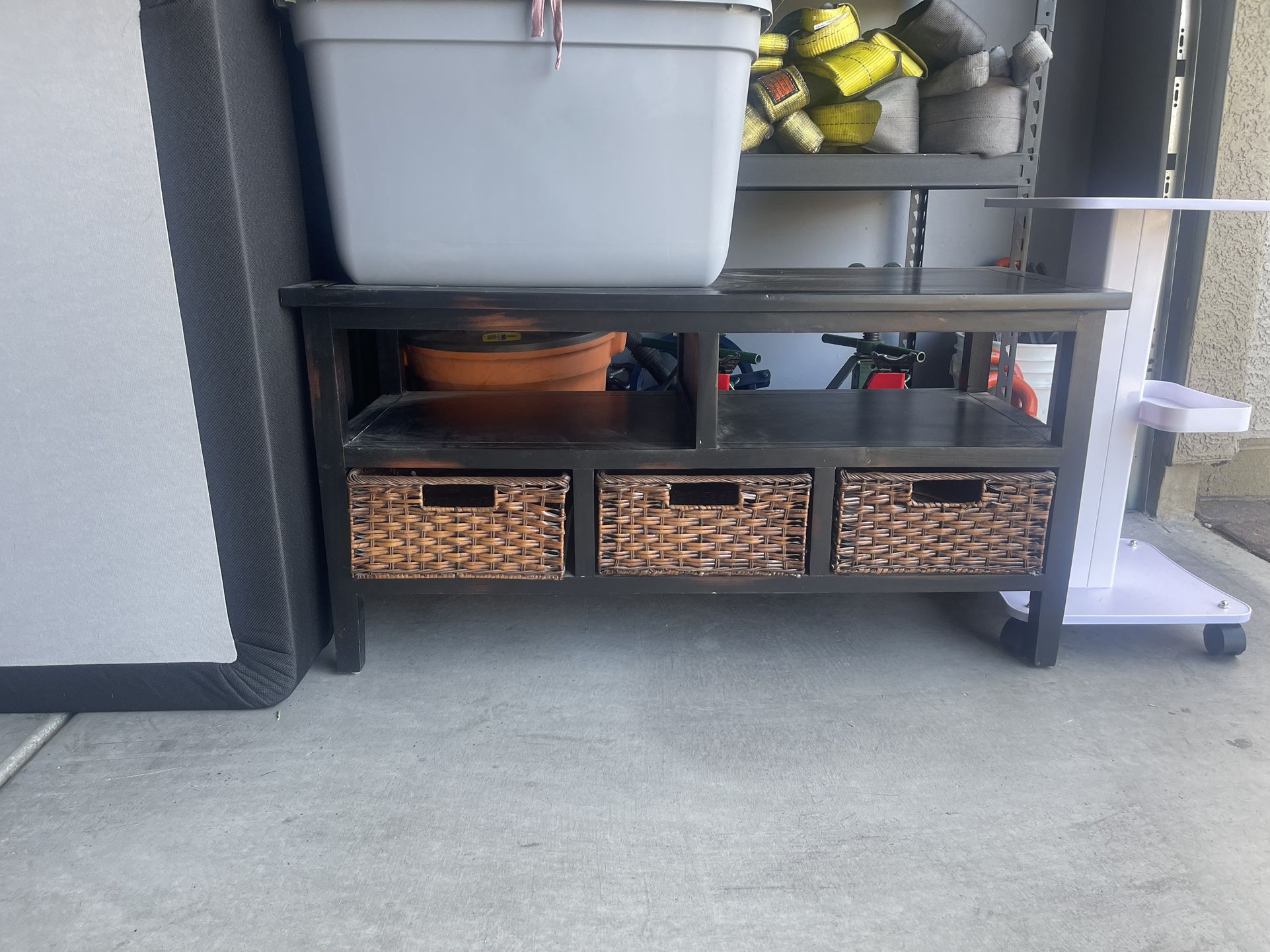 Small Entertainment Center/storage Shelving With Drawers