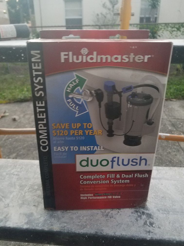 Duaflush complete fill and dual flush conversion system