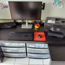 Ikea Desk (black) EXCELLENT CONDITION!! 