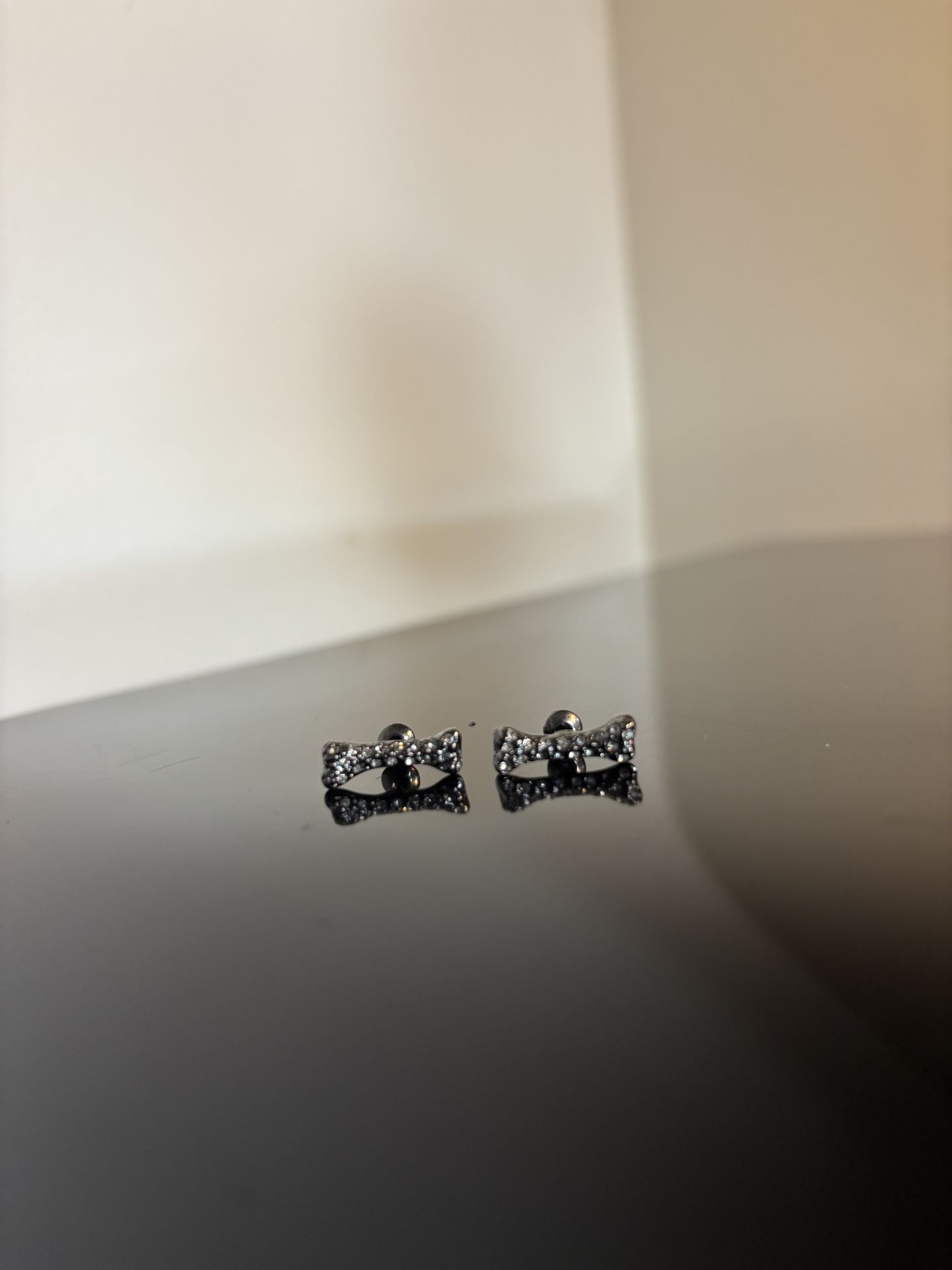 Black Diamond Bone Earrings