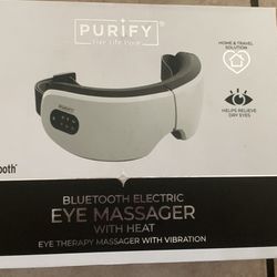 Purify Bluetooth Electric Eye Massager W/Heat (see Description)
