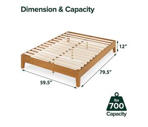Queen bed platform