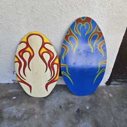 2 Wood Skimboards