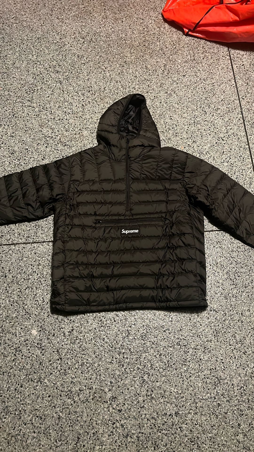 Supreme Micro Down Half Zip Hooded Pullover