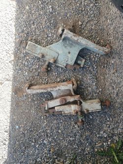 2 vintage lathe rests