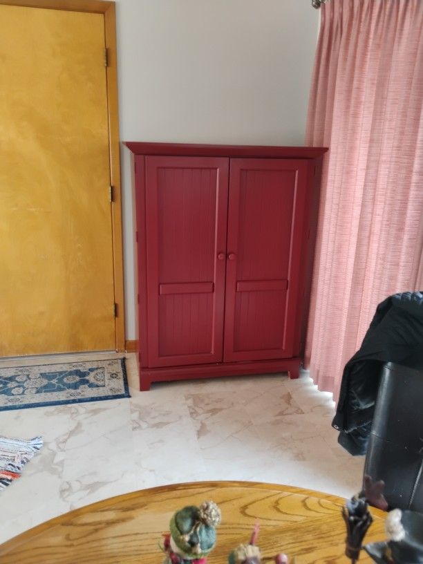 Red armoire/Entertainment Cabinet